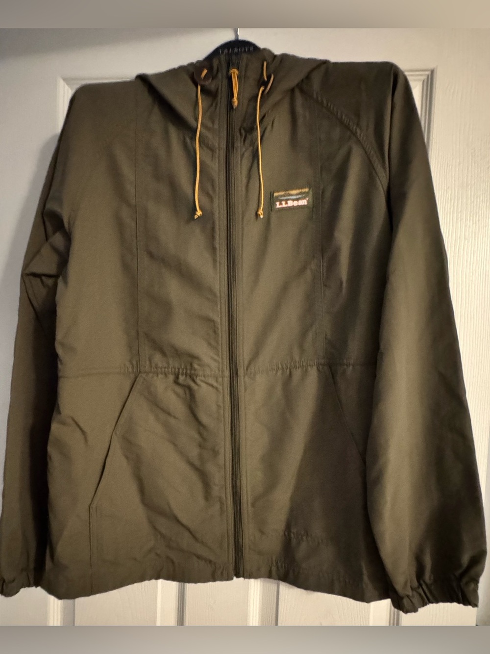 NWT L.L. Bean Womens Olive Full Zip Hooded Jacket